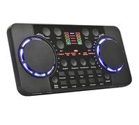 Controller DJ, Blue dente Mini * dio Mixer Scheda audio Scheda portatile DJ 16 Effetti digitali Console di riduzione del rumore Registrazione USB for il canto