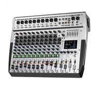 Controller DJ, Console digitale DSP a 99 canali 8/12/16, mixer professionale, mixer amplificato, Soundcraft con Bluetooth USB(12 channel)