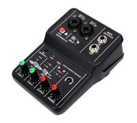 Controller DJ Digitale Professional Sound Card Audio Mixer Channel Monitoring Electric Guitar Live Recording for Studio Singing per Il Controllo del DJ (Color : Q-12, Size : 1)