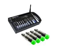 Controller DJ Effetto Luce Stage Wireless DMX512 Batteria incorporata del controller Dmx Stage professionale del ricevitore DJ Controllore di intrattenimento domestico per imparare a mixare(Color:1C a
