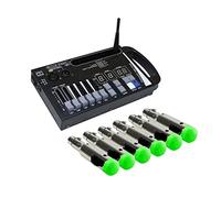 Controller DJ Effetto Luce Stage Wireless DMX512 Batteria incorporata del controller Dmx Stage professionale del ricevitore DJ Controllore di intrattenimento domestico per imparare a mixare(Color:1C a