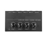 Controller DJ, Mixer Mixer con adattatore di alimentazione Mono a basso rumore Famiglia Mini mixer Adattatore compatto