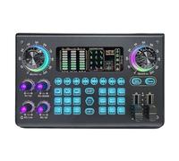Controller DJ, Mixer multifunzione Scheda audio digitale portatile Console di missaggio USB BT Alimentazione Phantom 48V incorporata Mixer live professionale