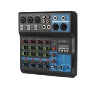 Controller DJ, Mixer portatile professionale a 5 canali, console audio, ingresso computer, alimentazione 48 V
