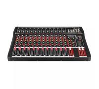 Controller DJ, Mixer professionale a 12 canali Registrazione sul palco del computer Scheda audio USB Bluetooth con tono alto e basso