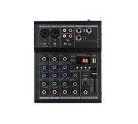 Controller DJ, Mixer professionale a 4/6 canali, console di missaggio DJ con interfaccia USB, scheda BT 48V, registrazione MP3 for PC e