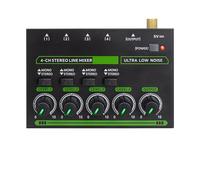 Controller DJ, Mixer professionale a 4 canali con luce RGB Mini mixer Mixer di linea Piccolo mixer for club bar