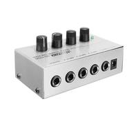 Controller DJ, MX400 Audio 4 canali portatile con alimentatore Mini KTV Famiglia professionale Mixer audio-dio Ultra compatto mono a basso rumore