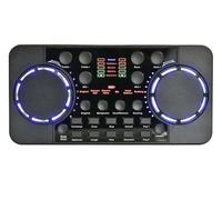 Controller DJ, Scheda audio dal vivo Nuovo V300 Pro Scheda audio in streaming live Multifunzionale 10 effetti sonori Mixer interfaccia Aud-io 4.0 for DJ