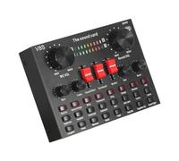 Controller DJ, Scheda audio esterna trasparente Scheda audio for microfono for telefono cellulare V8s Scheda audio for interfaccia Audio-io for computer portatile