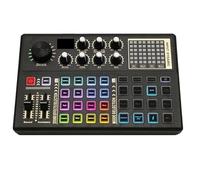 Controller DJ, Scheda live e interfaccia con effetti mixer DJ multipli, cambia voce e luce LED