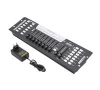 Controller DMX 512 Console per illuminazione palcoscenico, 192 canali Console 240 scene per 6 lettori, leggio luce DMX, festa, DJ Discoteca Moving Head Light Scene Lampada Operatore Attrezzature