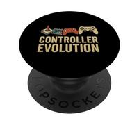 Controller Evolution Retro a Modern Gamer Design PopSockets PopGrip Adesivo