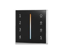 Controller for schermo in vetro da parete T21 T22 T24 T25 con dimmer a 4 zone CCT RGB RGBW RGBCCT (nero T24) (nero, T22)