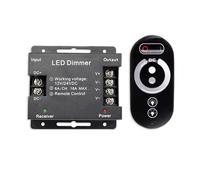 Controller for strisce luminose a LED monocolore 12V 24V DC 18A 1 canale PWM con dimmer for segnale luminoso, telecomando touch completo
