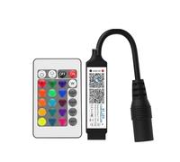Controller for strisce luminose a LED RGB con telecomando a infrarossi a 24 tasti dimmer for telefono musicale Regolazione della luminosità di controllo adatto for luci a nastro 5050(24 keys DC5-24V)