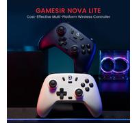 Controller gamepad wireless GameSir Nova Lite con Bluetooth, dongle, cablato per giochi Switch, Android, IOS, PC e Steam