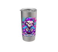 Controller Gamer Skeleton Skull Urban Gaming Esports Bicchiere termico in acciaio inox doppia parete