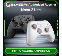 GameSir Nova 2 Lite Controller wireless con joystick ad effetto Hall e trigger, frequenza di polling 2.4G e Wired 1000Hz, Turbo, PC GamePad compatibile con PC/Switch/Steam/iOS/Android (nero)