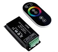 Controller GT666 per striscia luminosa a LED flessibile da 12 V 24 V RGB con telecomando touch RF e distanza di controllo di 30 metri