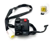 Controller 'interruttore del manubrio universale da 22 mm per il pulsante corno girare la spia elettrica fendinebbia lampada avvio compatibile con la maggior parte delle bici(Left)