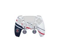 Konix PSG Custodia di protezione per controller DualSense PS5 - Silicone - Copertura per pulsanti - Blu, bianco e rosso