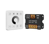 Controller LED a canale singolo ad alta potenza con guscio in ferro tattile tipo 86 DC12-24V da 1 a 5 canali(WM-TC017A-1CH)