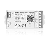 Controller LED C05W WiFi per strisce LED FCOB 5050 RGBCCT 6pin(+R G B C W) | RGBCCRT Controller LED 2.4GHz Tuya WiFi Group Alexa Google Home Control Match con WR01RF RC03RFB RC04RFB RC05RFB Remote