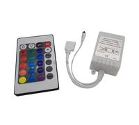 Controller LED con telecomando IR 12V 6A 2A X 3CH 72W 24 tasti for strisce RGB 3528 5050