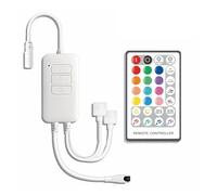 Controller LED DC5-24V a 28 tasti RGB a 3 canali adatto for +telecomando+striscia luminosa LED con controllo vocale(RGB Double load)
