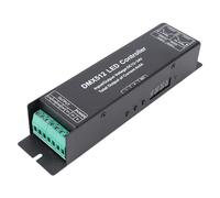 Controller LED Decorder Controller Decodificatore Dimmer a Tensione Costante DC 12V-24V a 4Canali in Acciaio Inossidabile per Luci da Palco RGB RGBW Strip Light