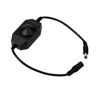 Controller LED dimmerabile Supernight 12V 5A Regolatore dimmer regolabile Regolabile per colore singolo 3528 5050 LED Strip Light con adattatore DC Jack, nero