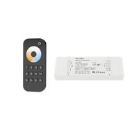 Controller LED RGB+CCT 5 in 1 DC12V 48V RGBCW RGBW RGB CCT striscia luminosa monocromatica oscuramento Controllo vocale(V5-L(WT) and RT7)