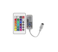 Controller LED RGB con controllo for smartphone vocale IR a 44 tasti a 24 tasti, adatto for strisce luminose LED RGB DC5V-24V 5050(WiFi RGB RF 24Key)