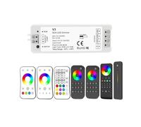 Controller LED RGB PWM 12V 24V 12A 2.4G Touch Remote Control V3 Controller RGB for 5050 SMD COB RGB LED Light Strip LED Dimmer(R8-1 Remote Only)