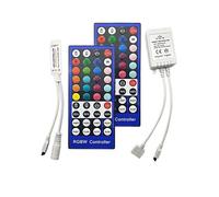 Controller LED RGBW colorato 5050 for strisce luminose, controller RGBW a scatola bianca piccola da 40 tasti, 12-24 V