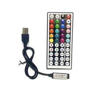 Controller LED Striscia luminosa RGB 44 tasti/24 tasti Striscia luminosa colorata, telecomando RGB, dimmer da uno a due LED(5V44keyUSB)