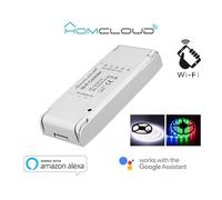 Homcloud Controller per strisce LED Smart Wi‑Fi AS-SL1 12-24V RGB + Bianco (Alexa/Google)