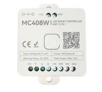 Controller LED WiFi 12 in 1 per Strisce RGB CCT e SPI Running, DC 5V 12V 24V Max 12A, App Tuya Smart Life, RF 2,4 GHz, Monocolore RGB RGBW RGB+CCT