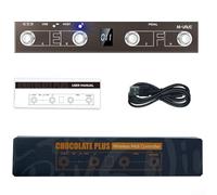 Controller MIDI, applicabile per M-VAVE Chocolate Plus, controller MIDI portatile con interruttore a pedale, ricaricabile a 4 pulsanti (marrone)
