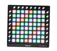 Controller MIDI, PAD64-A Pro USB MIDI Drum Pad Controller 64 RGB retroilluminato pad 24 pulsanti modulo audio integrato da 128 MB con cavo USB