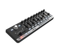 Controller MIDI portatile mini USB Slim-Line con 9 manopole di controllo per la produzione musicale, applicabile ad Ableton Live, FL Studio, Logic Pro