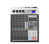 Controller mixer DJ ADM-GBR6 Serie Phantom Power RepAeat Effect USB Funzione Bluetooth Karaoke DJ Console 9 9dsp Canale audio 6 mixer per streaming/podcasting/giochi, telefono, computer(ADM-GBR6)