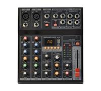 Controller mixer DJ AM-G05 Bluetooth portatile USB Play Record 5 Channel PC Playback Guitar 2 Mono 1 Stereo Professional Audio Mixer per streaming/podcasting/giochi, telefono, computer