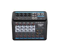 Controller mixer DJ Canale della serie 4/6 DJ Mixer multifunzionale mixer audio mixer di registrazione for computer per streaming/podcasting/giochi, telefono, computer(U6)
