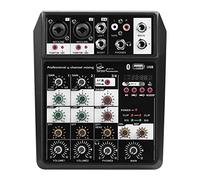 Controller mixer DJ Console di miscelazione portatile a 4 canali wireless bluetooth USB Interfaccia per streaming/podcasting/giochi, telefono, computer