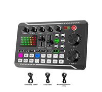 Controller mixer DJ Kit Bluetooth Sart Card Kit Registrazione Studio Telefono Telefono Audio Live Mixer PC Console Mixing Console Amplificatore per streaming/podcasting/giochi, telefono, compute
