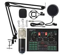 Controller mixer DJ Podcast Equipment Bundle Sound Card Broadcast in diretta set completo di V8 Live Broadcast Set BM800 Microfono per streaming/podcasting/giochi, telefono, computer(3)