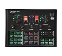 Controller mixer DJ Podcast Equipment Bundle Sound Card Broadcast in diretta set completo di V8 Live Broadcast Set BM800 Microfono per streaming/podcasting/giochi, telefono, computer(17)