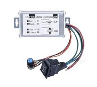 Controller motore CC 12 V-60 V 20 A 1200 W per PWM | Plastica, gamma 0-100%, facile da installare per ventilatore e ventilatore fai da te